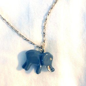 J. Crew elephant charm necklace